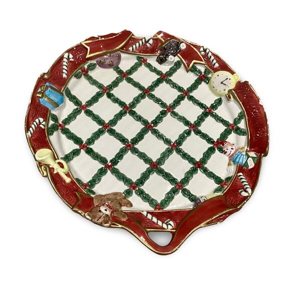 Vintage Fitz & Floyd Christmas Platter - Picture 2 of 12